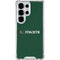 University of Miami Horizontal Mark on Green Galaxy S25 Ultra Clear Case